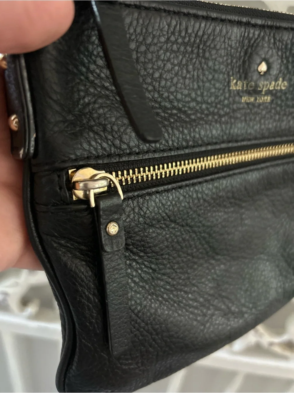 Kate Spade Cobble Hill Tenley Black Pebbled Leather Crossbody Bag